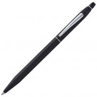 Шариковая ручка Cross Click в блистере, с доп. гелевым стержнем черного цвета. Цвет - мат. черный - Шариковые ручки 