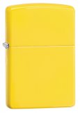 Зажигалка ZIPPO Classic с покрытием Lemon™, латунь/сталь, жёлтая, матовая, 36x12x56 мм