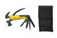 Мультитул Stinger, сталь/пластик, (жёлтый/черный), 9 инструментов, нейлоновый чехол, короб.картон