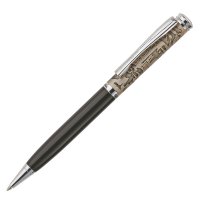 Шариковая ручка Pierre Cardin GAMME, цвет - черный/колпачок "античное серебро". Упаковка E-1 - Шариковые ручки