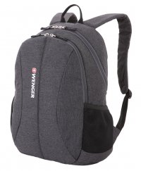 Рюкзак WENGER 13````, cерый, ткань Grey Heather/ полиэстер 600D PU , 33х16х45 см, 23 л - Рюкзаки