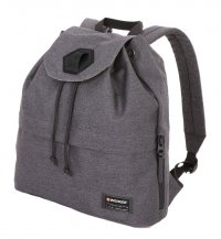 Рюкзак WENGER 13````, cерый, ткань Grey Heather/ полиэстер 600D PU , 33х13х39 см, 16 л - Рюкзаки