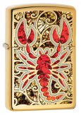 Зажигалка ZIPPO Classic с покрытием High Polish Brass, латунь/сталь, золотистая, 36x12x56 мм