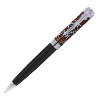 Шариковая ручка Pierre Cardin L``ESPRIT, цвет - матовый черный/красный. Упаковка L. - Шариковые ручки