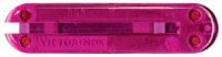 Задняя накладка для ножей VICTORINOX 58 мм, пластиковая, полупрозрачная розовая - Накладки