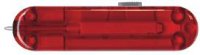 Задняя накладка для ножей VICTORINOX 58 мм, пластиковая, полупрозрачная красная - Накладки