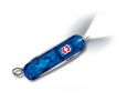 Нож-брелок VICTORINOX Signature Lite, 58 мм, 7 функций, полупрозрачный синий