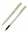 Набор: ручка шариковая + роллер Pierre Cardin PEN and PEN, корпус: латунь