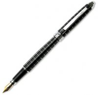 Перьевая ручка Pierre Cardin PROGRESS,корпус латунь с черным лаком, отделка и детали дизайна - хром. - Перьевые ручки