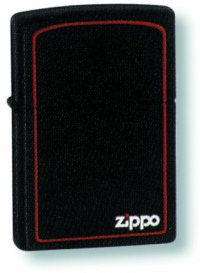 Зажигалка ZIPPO BK W/BORDER - Зажигалки - цена и заказ в Москве и Санкт-Петербурге, интернет-магазин ZaUglom